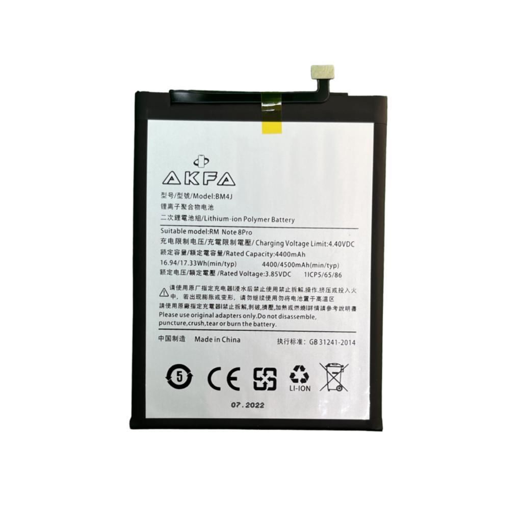 Xiaomi Redmi Note 8 Pro Premium Akfa Batarya (Maxi Performans)