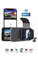 iDragon T603 Araç Kamerası 1080p Video Kaydı 3inç Ekranlı WiFi App Control Gece Görüşü Geri Görüş Kamerası