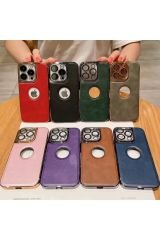 AKFA iPhone 11  Kamera Korumalı Deri Desenli  Kılıfı