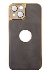 AKFA iPhone 13  Kamera Korumalı Deri Desenli Kılıf