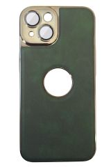 AKFA iPhone 14   Kamera Korumalı Deri Desenli  Kılıfı