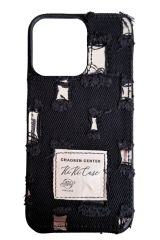 AKFA iPhone 14 Pro  Denim Kot Desenli Premium  Kılıf
