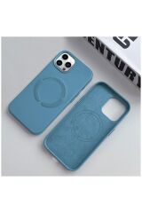 Apple Iphone 14 Pro Uyumlu Kılıf Magsafe Özellikli Açık Mavi