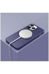 Apple Iphone 11 Pro Max Uyumlu Kılıf Magsafe Özellikli  Mor