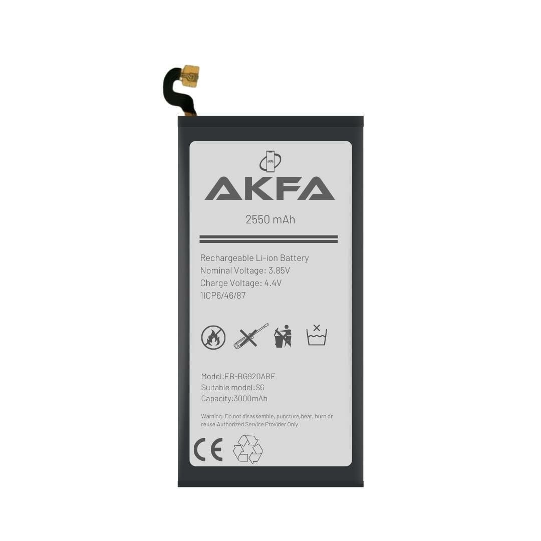 Samsung Galaxy S6 Premium Akfa Batarya (Maxi Performans)