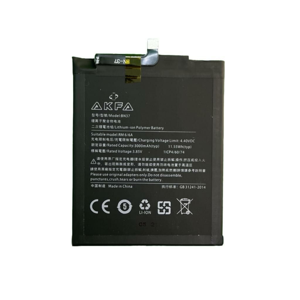 Xiaomi Redmi 6A Premium Akfa Batarya (Maxi Performans)