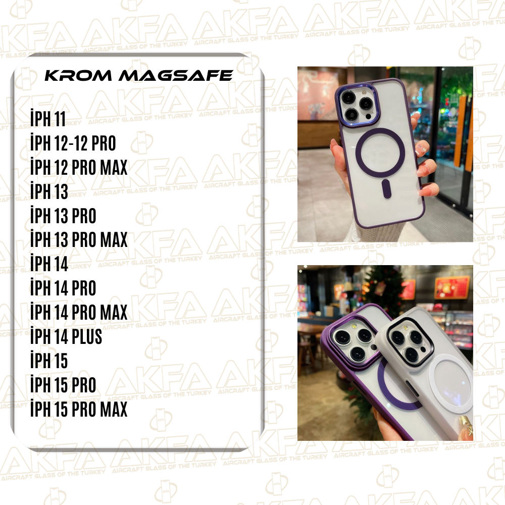 Akfa Krom Magsafe Kılıf - (Modeller İçin Katalog Talep Ediniz)
