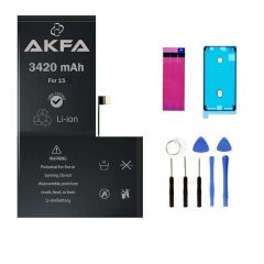 Akfa iPhone 15 Batarya 3420 mAh Premium Güçlendirilmiş Telefon Pili (Maxi Performans)