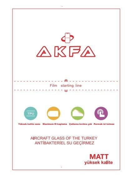 AKFA Nano Mat Kırılmaz Cam Ekran