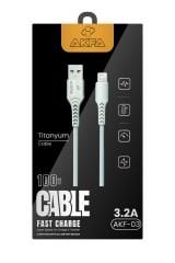Akfa Titanyum Hasır Lightning Kablo – Hızlı Şarjın Gücü
