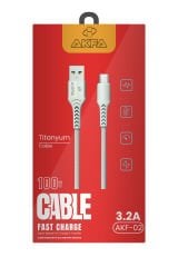 Akfa Titanyum Hasır Micro Kablo – Hızlı Şarjın Gücü