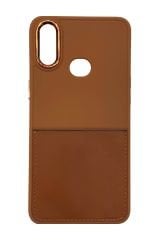 AKFA Samsung Galaxy A 10S Uyumlu Deri Kartlık Bölmeli Kılıf