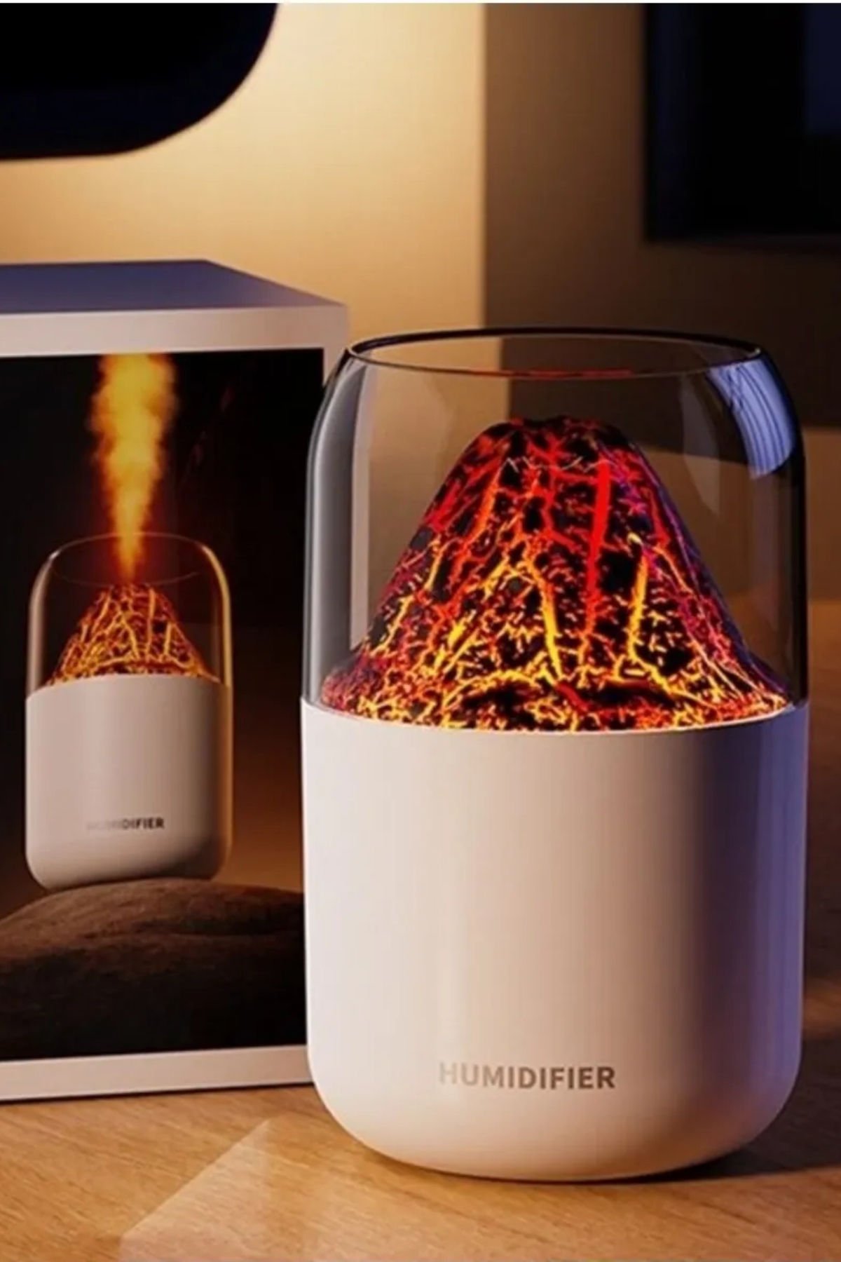 Aromatik Hava Nemlendirici Buhar Makineli Gece Lambası