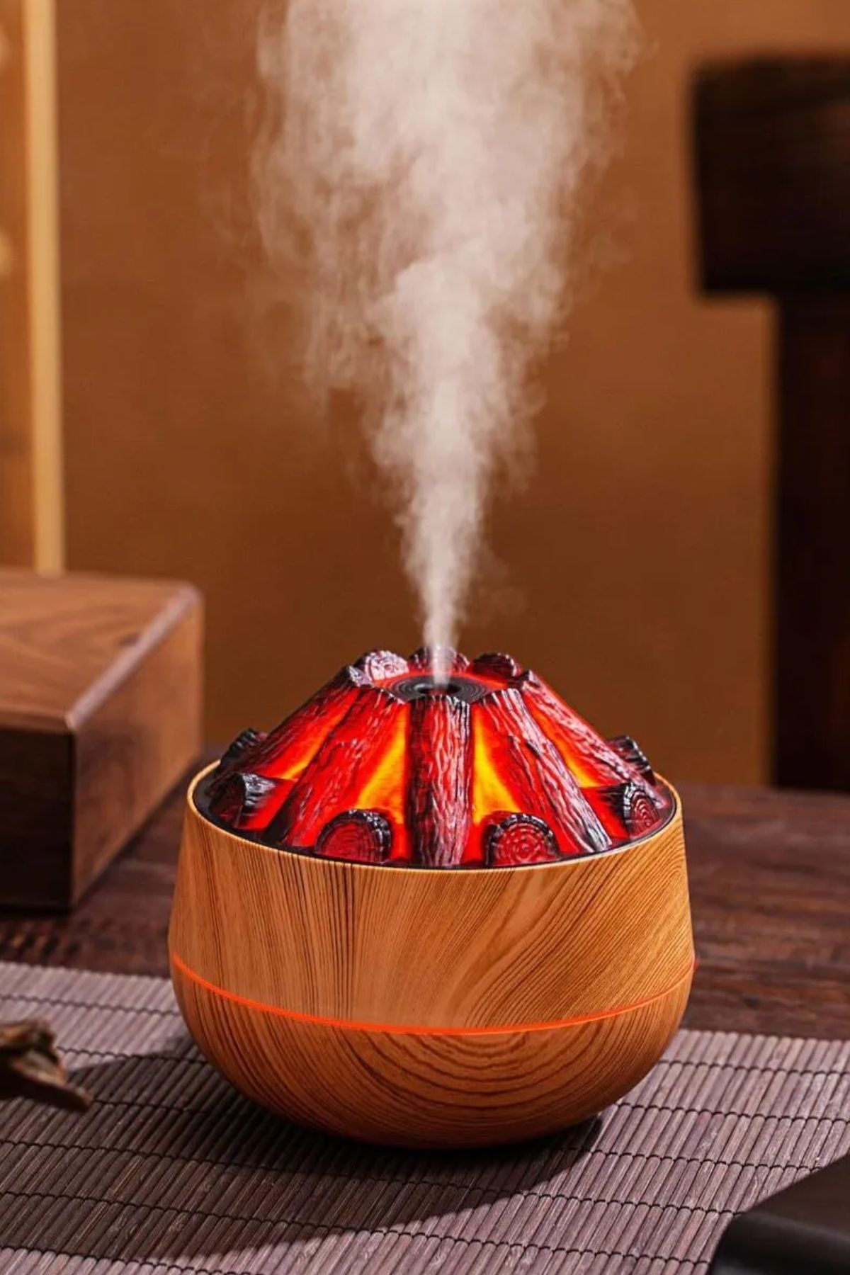 Hava Nemlendirici Difüzörü Led Işıklı 300ml Buhar Makinesi