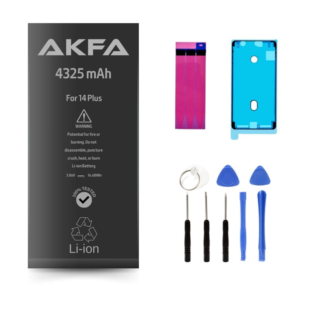iPhone 14 Plus Premium Akfa Telefon Batarya 4325 mAH (Maxi Performans)