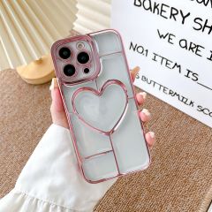 Akfa İphone 14 Uyumlu  Kalpli Aşk Kılıf - Yumuşak Silikon ve Şık Tasarım
