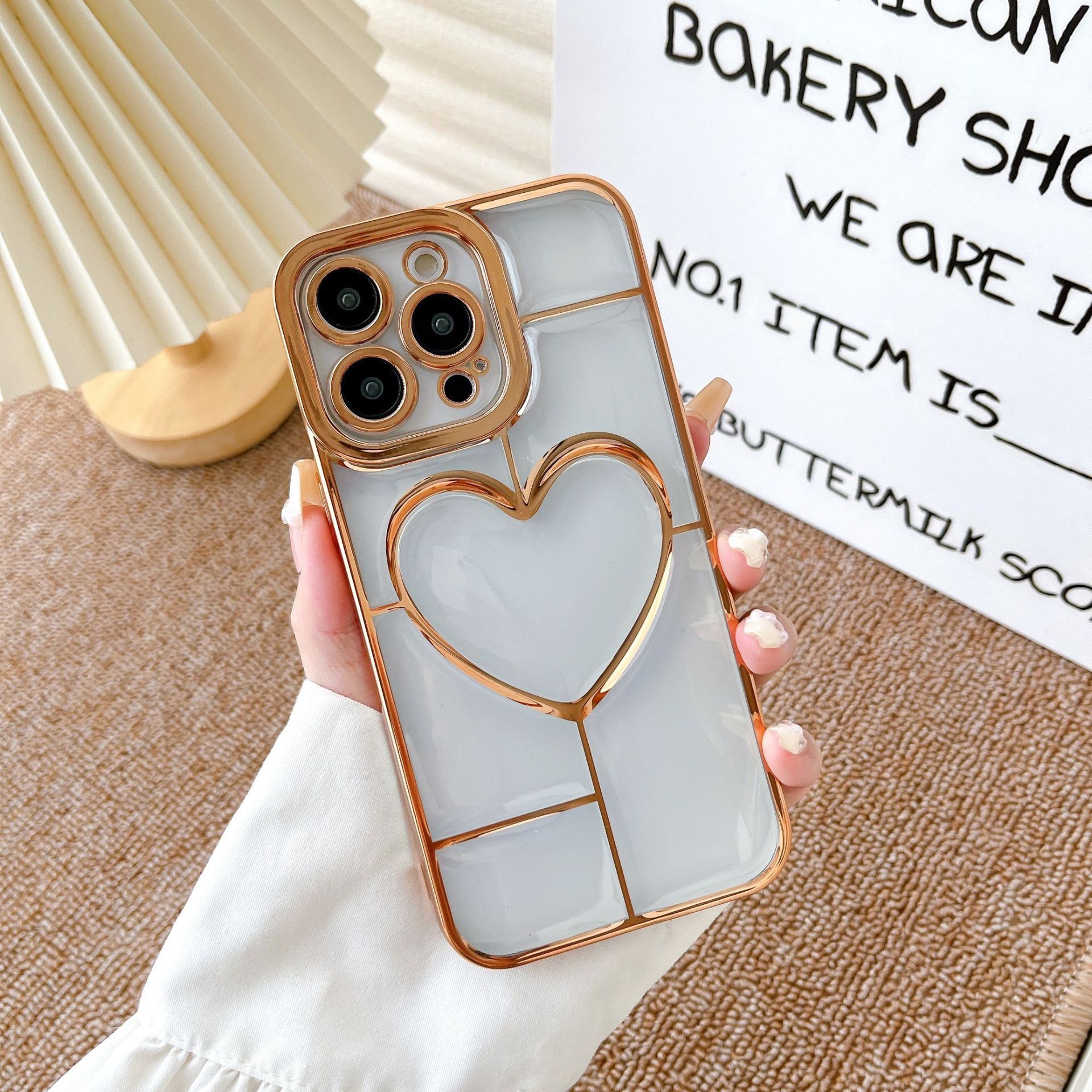 Akfa İphone 11 Pro Max Uyumlu  Kalpli Aşk Kılıf - Yumuşak Silikon ve Şık Tasarım