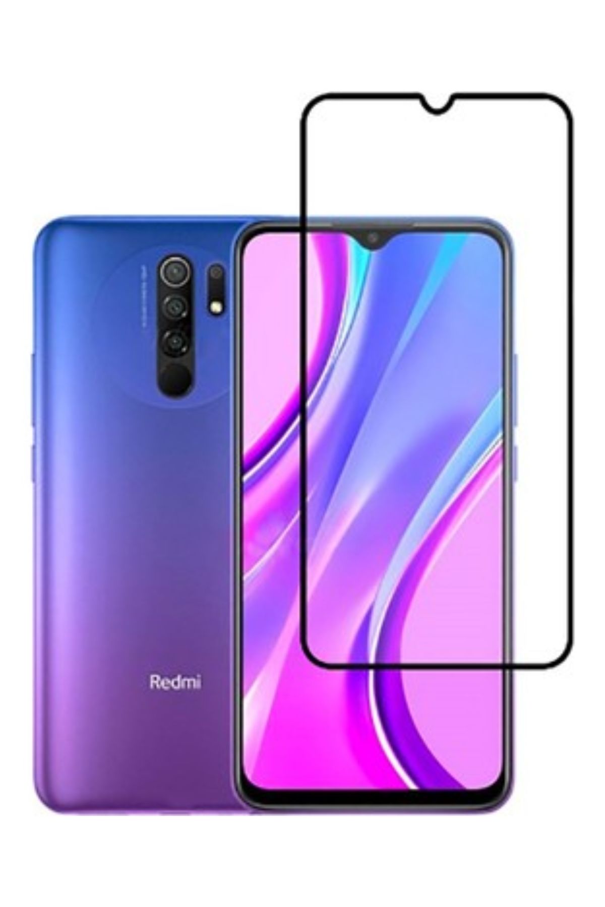 Akfa Redmi 9/ 9T Tamperli  Ekran Koruyucu Metalic Cam