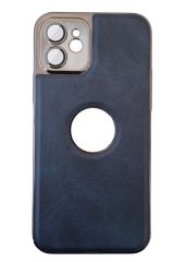 AKFA iPhone 12 Kamera Korumalı Deri Desenli  Kılıfı