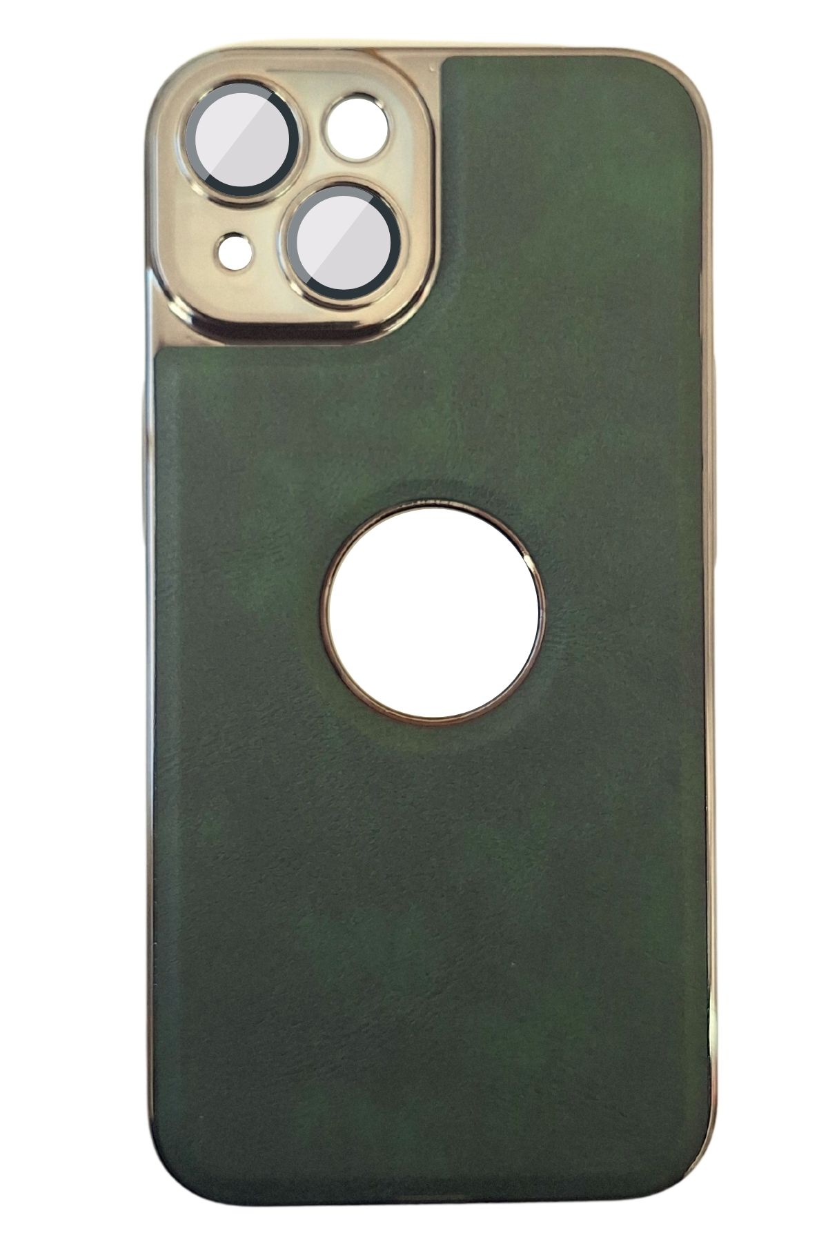 AKFA iPhone 13  Kamera Korumalı Deri Desenli Kılıf