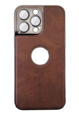 AKFA iPhone 13 Pro  Kamera Korumalı Deri Desen Kılıfı