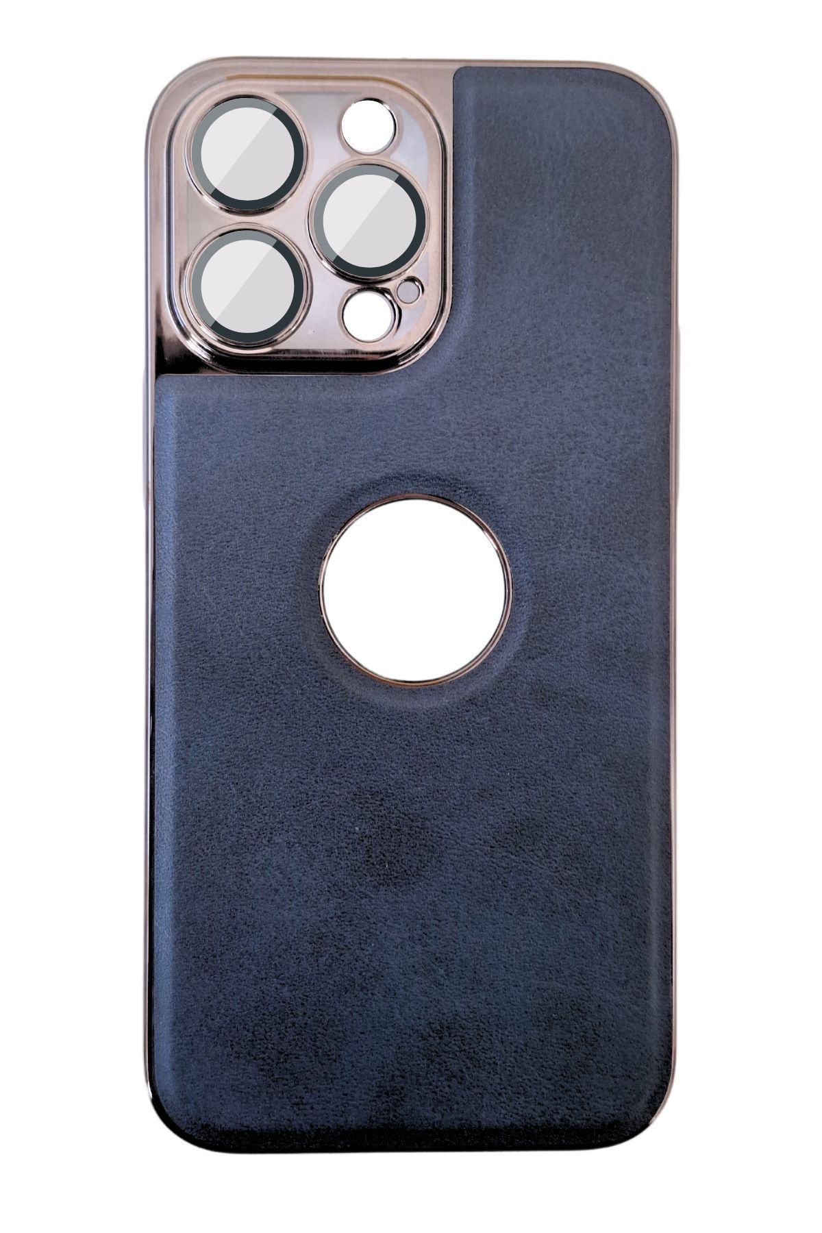 AKFA iPhone 13 Pro  Kamera Korumalı Deri Desen Kılıfı