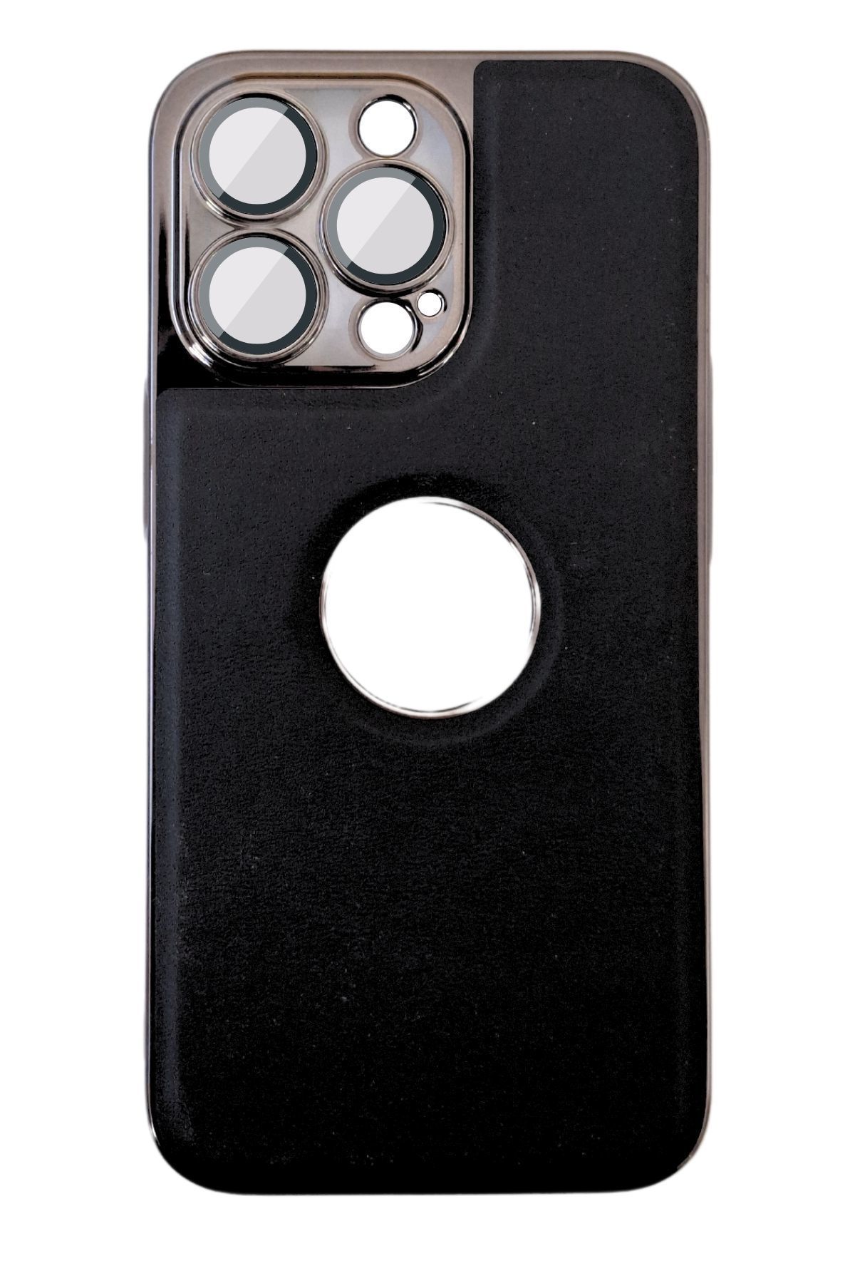 AKFA iPhone 13 Pro Max  Kamera Korumalı Deri Desenli  Kılıf