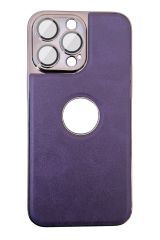 AKFA iPhone 14 Pro Max  Kamera Korumalı Deri Desenli Kılıf