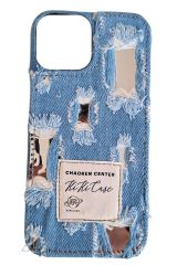 AKFA iPhone 12/12 Pro  Denim Kot Desenli Telefon Kılıfı