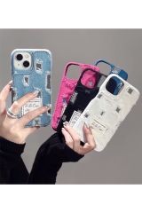 AKFA iPhone 12/12 Pro  Denim Kot Desenli Telefon Kılıfı