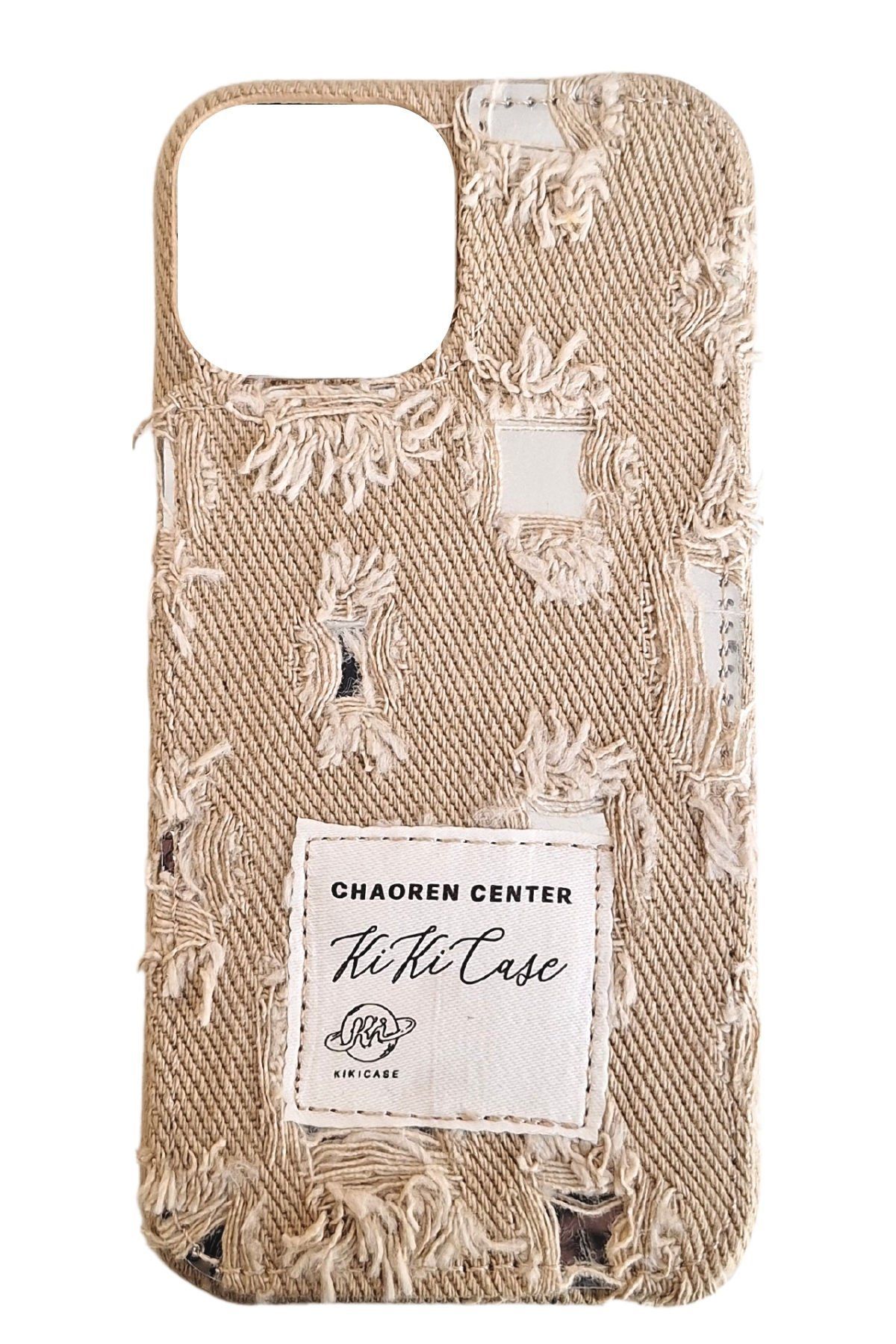 AKFA iPhone 13  Denim Kot Desenli Premium  Kılıf