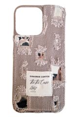 AKFA iPhone 15 Pro Denim Kot Desenli Premium  Kılıf