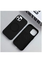 Apple Iphone 12 Pro Max Uyumlu Kılıf Magsafe Özellikli Siyah