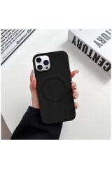 Apple Iphone 12 Pro Max Uyumlu Kılıf Magsafe Özellikli Siyah