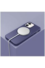 Apple Iphone 12 Uyumlu Kılıf Magsafe Özellikli Derin Mor