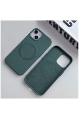 Apple Iphone 14 Plus Uyumlu Kılıf Magsafe Özellikli Yeşil