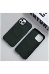 Apple Iphone 14 Pro Uyumlu Kılıf Magsafe Özellikli  Yeşil